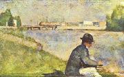 Georges Seurat Sitzender Mann